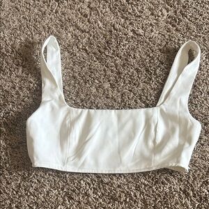 Princess Polly White Crop Top